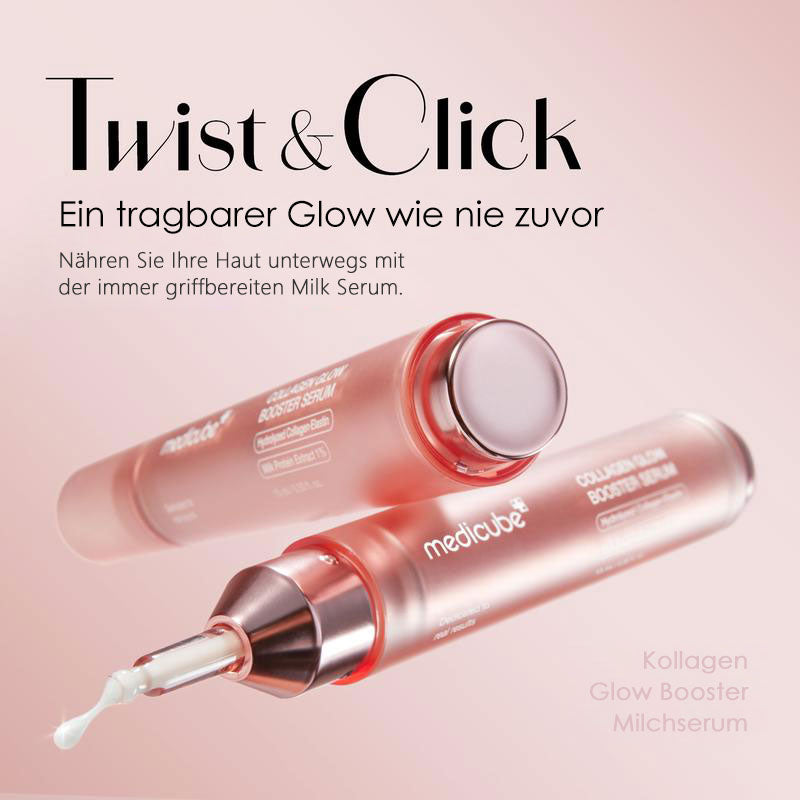 Collagen Glazed Milky Glow Wrapping Maske (20 Min) + Collagen Glow Booster Milchserum für Feuchtigkeit & Strahlkraft